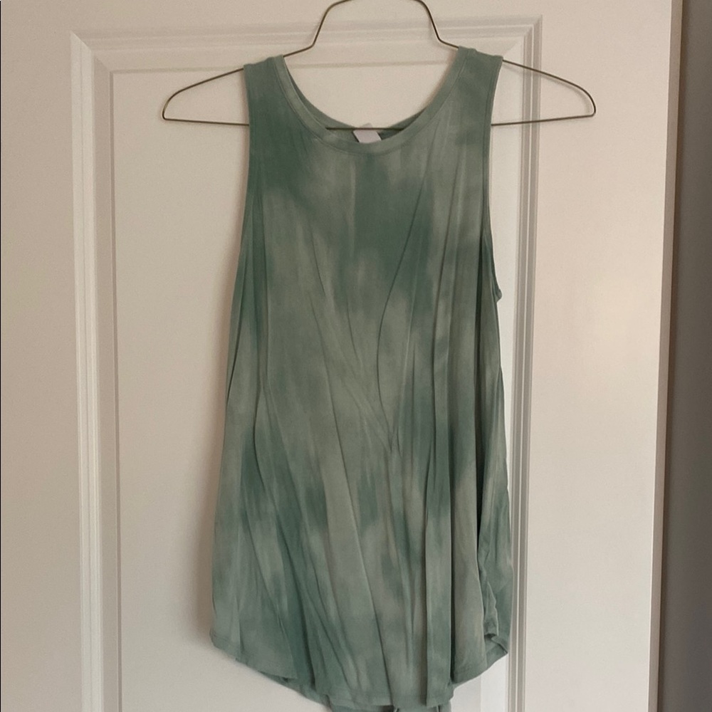 Green Sleeveless Women's Top
